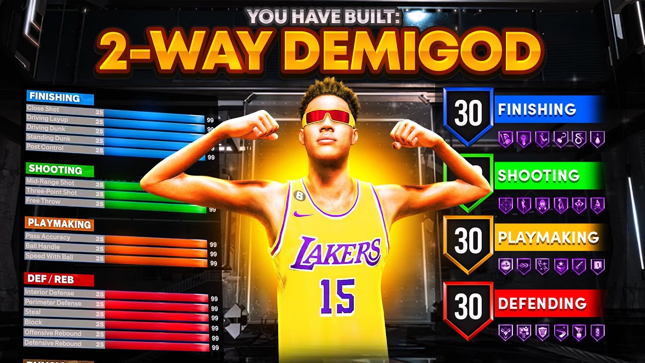 New 2-way demigod build is the best build in NBA 2K23! Overpowered ...