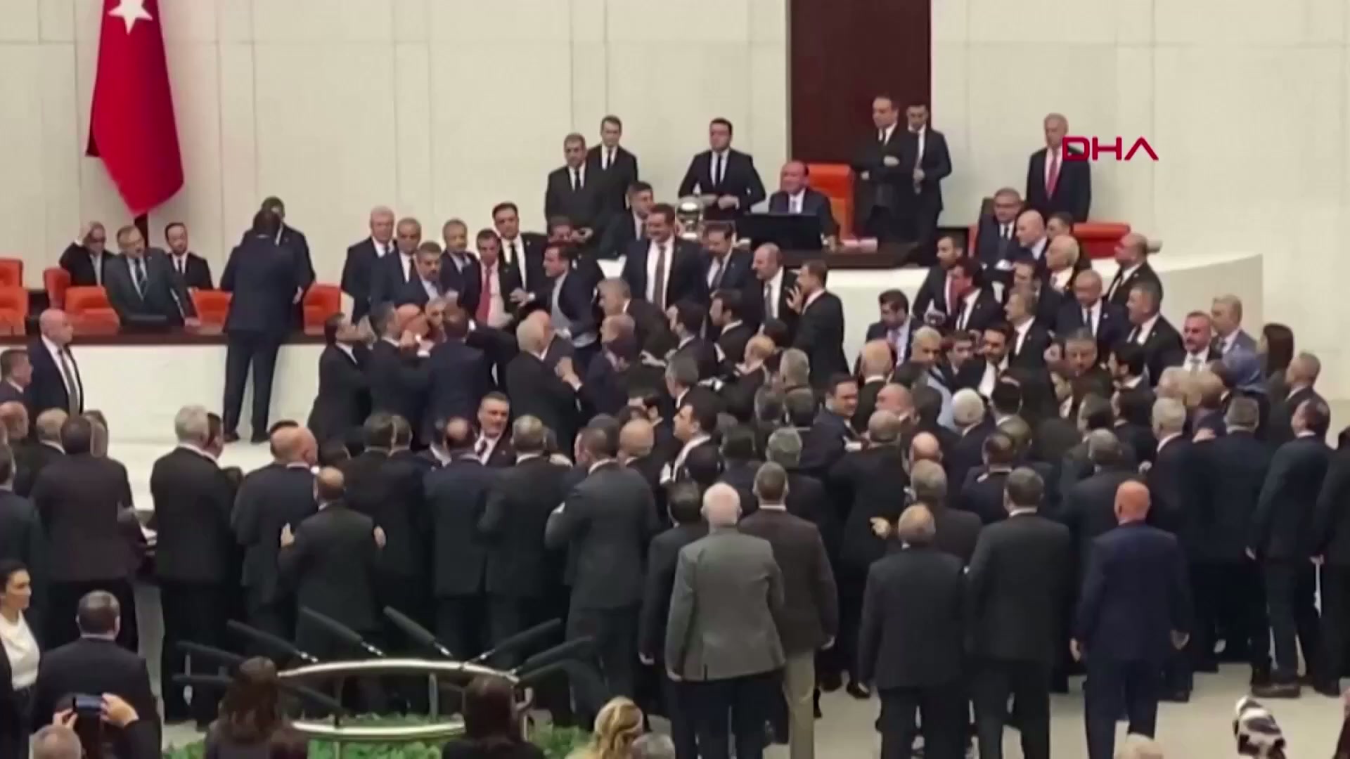 Fistfight erupts in Turkish parliament over justice minister appointment