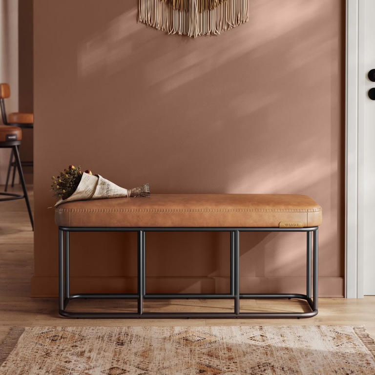 Walmart's stylish and functional Vasagle entryway bench now just $60