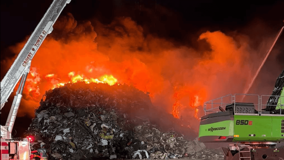 Shelter-in-place lifted after Liberty County recycling plant erupts in ...