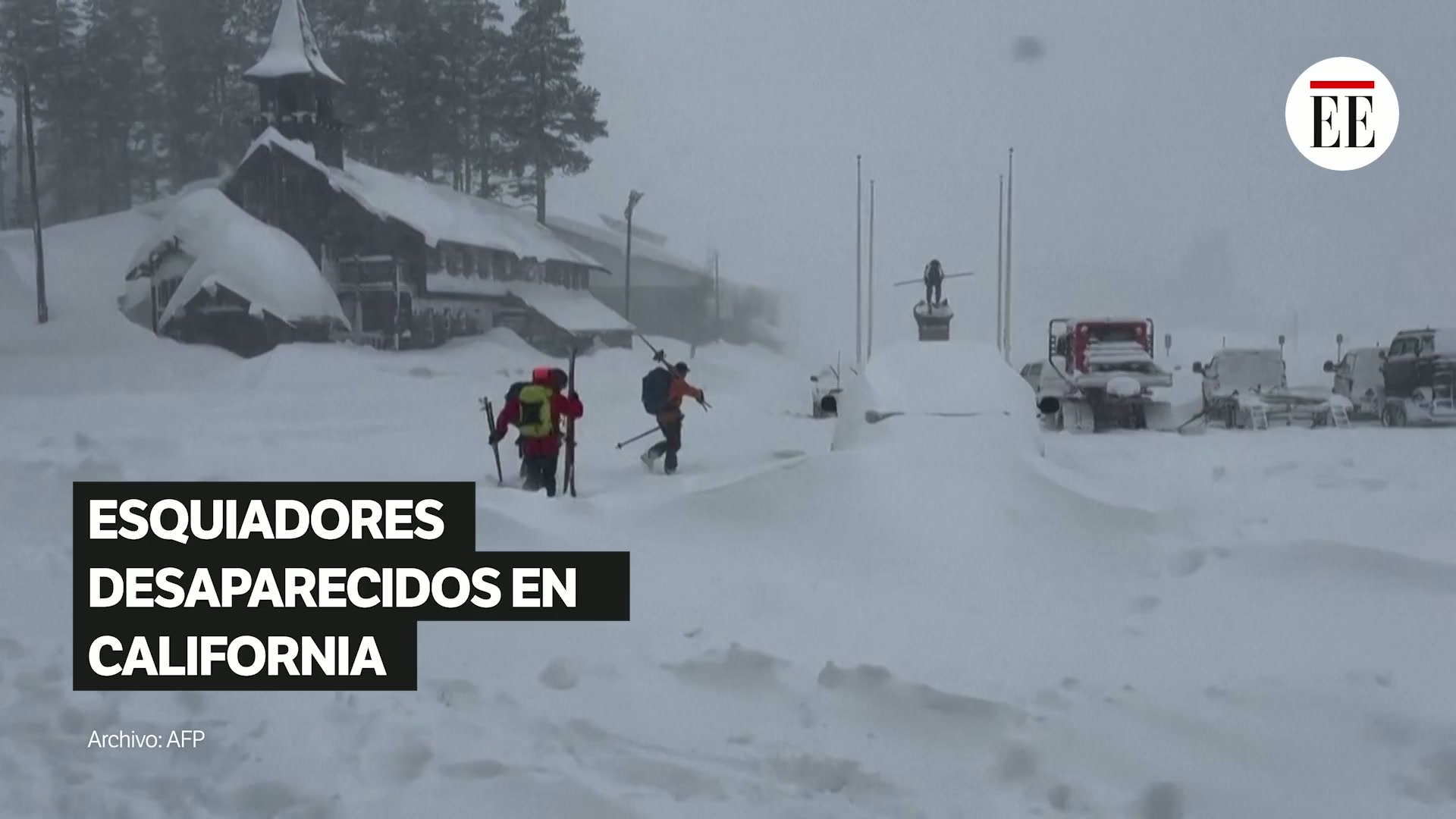 Nueve esquiadores desaparecidos tras avalancha en California