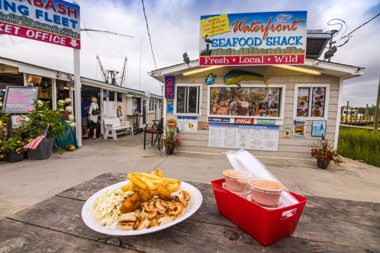 Waterfront Seafood Shack in Calabash, North Carolina