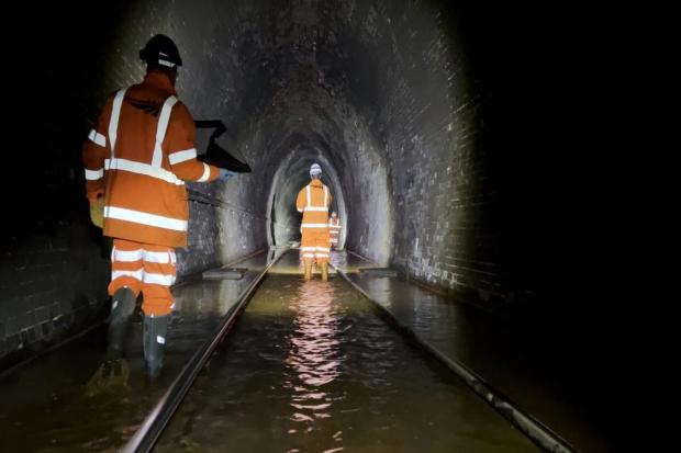 'Too early' for completion date on tunnel work, says Network Rail