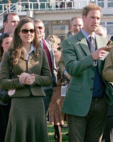 Kate Middleton and Prince William at the Cheltenham Race Festival on March 13, 2007 CARL DE SOUZA/AFP via Getty