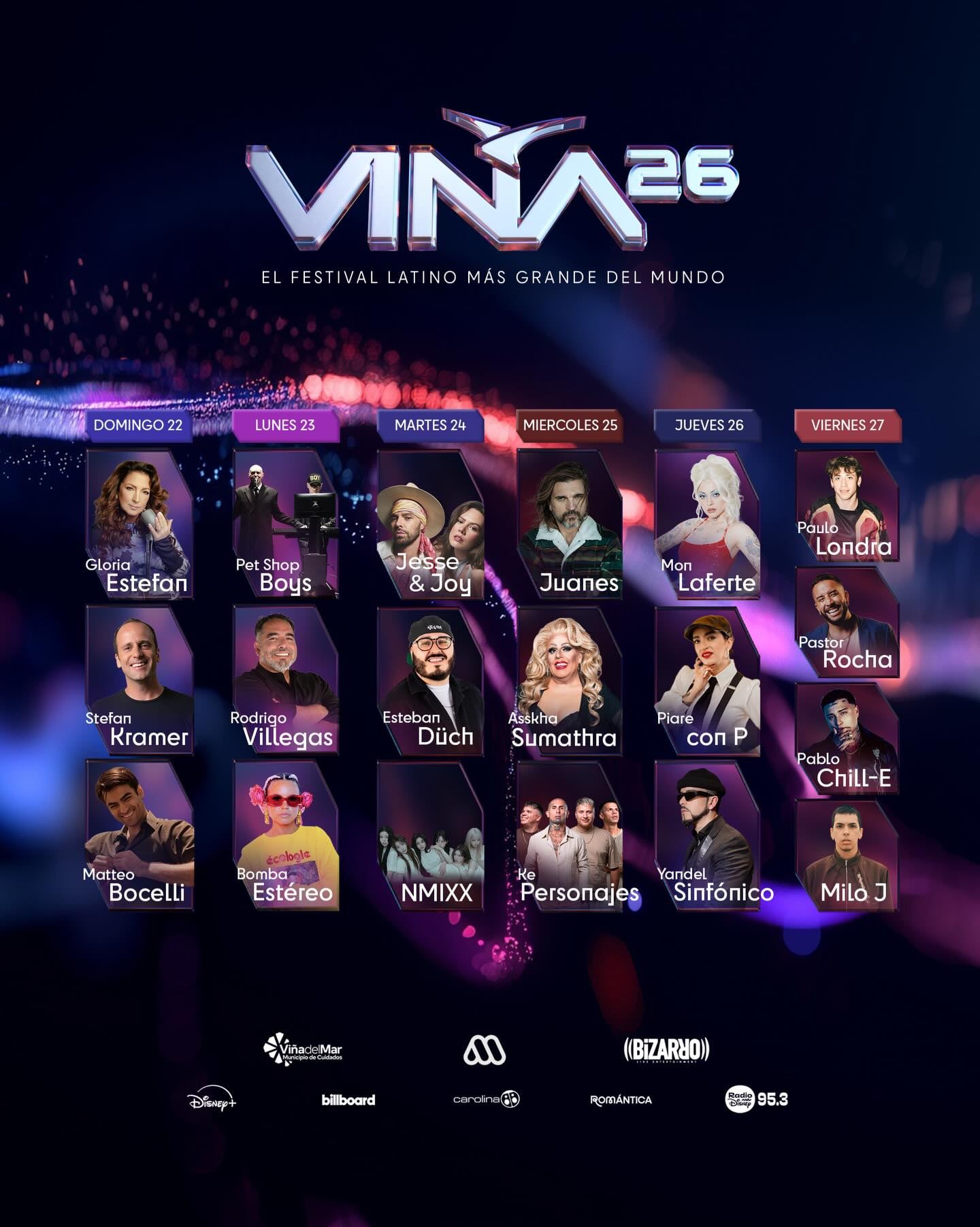 Festival de Viña 2026: los artistas que se presentan este domingo en la ...