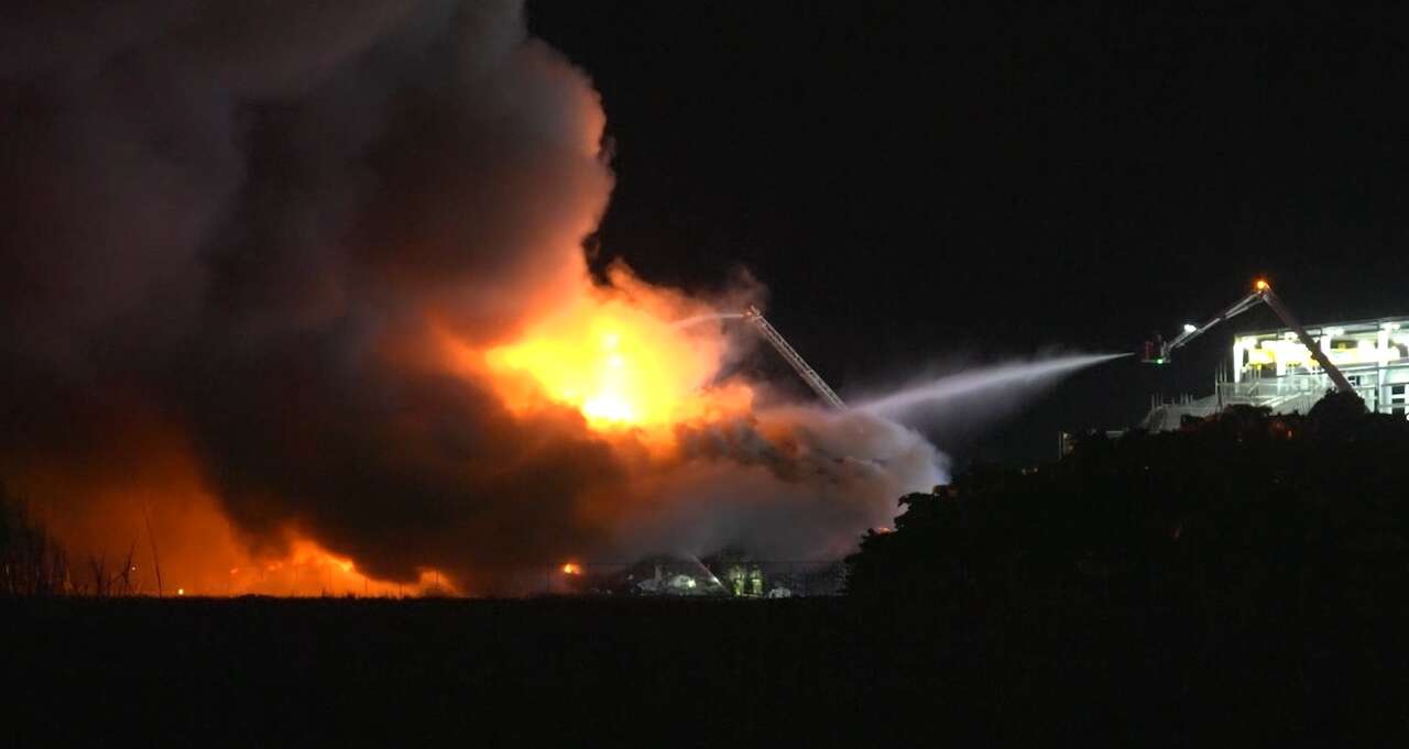 Shelter in place lifted in Dayton after crews battle large fire at ...