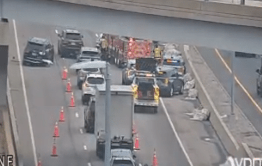 Lanes close on I-395 North after multi-vehicle crash in Arlington
