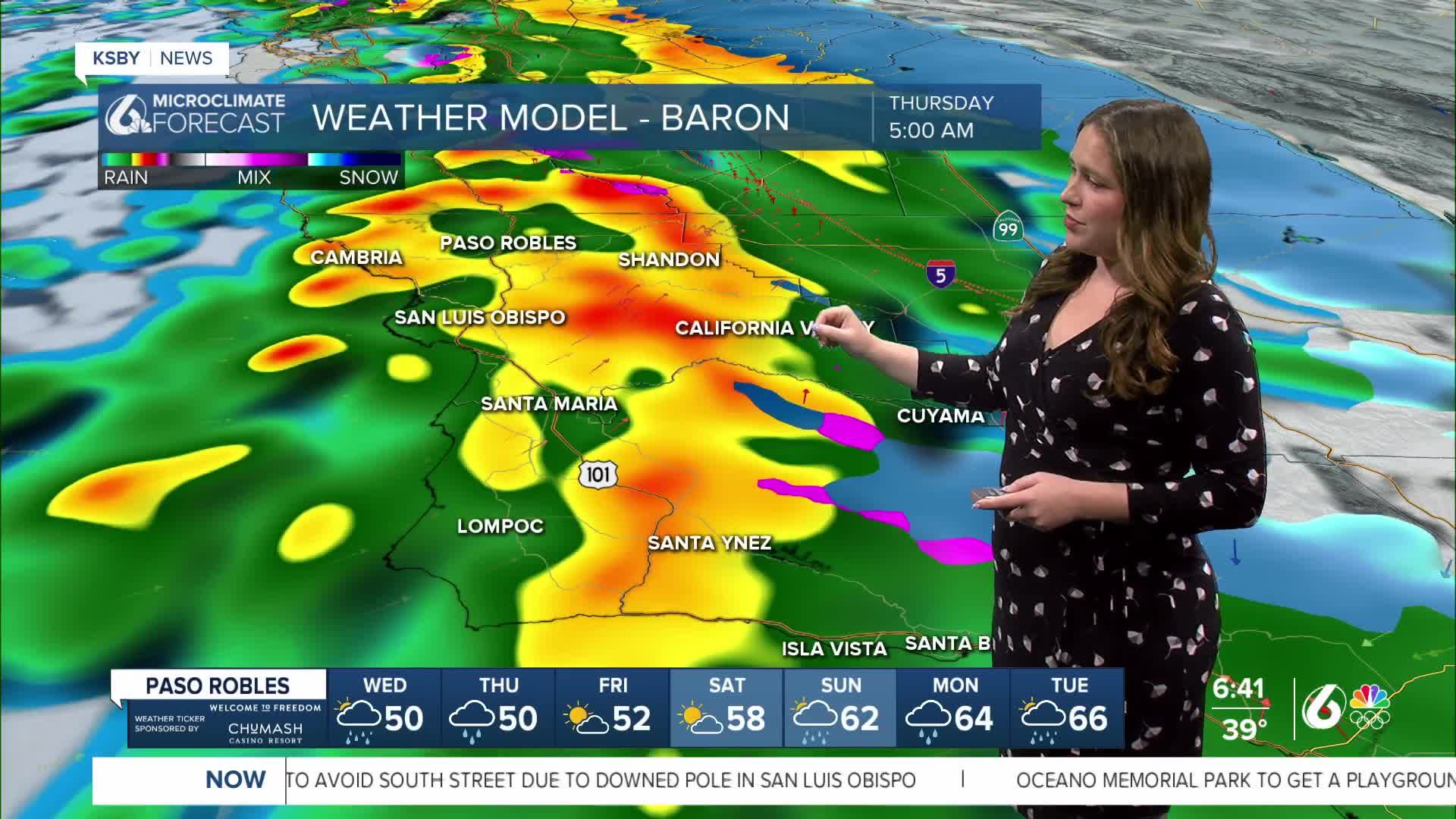 Scattered showers continue on Wednesday, with more heavy rain expected ...