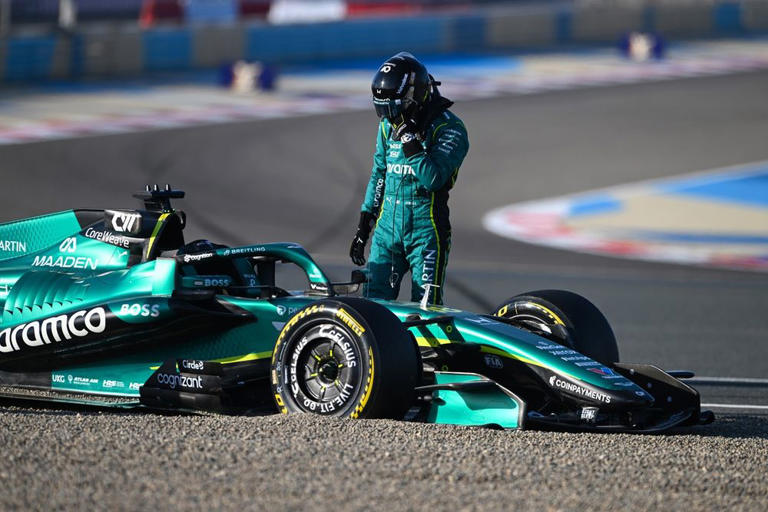 Aston Martin ends F1 Bahrain pre-season test early after six laps on ...