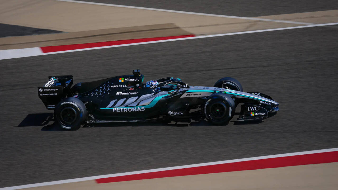 George Russell leads first day of Formula 1 testing in Bahrain