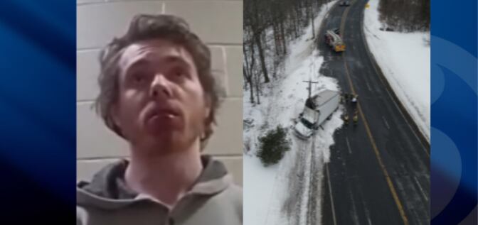 Box truck driver arrested for OUI after crashing into utility pole in ...