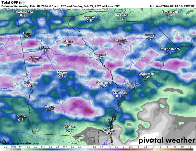 Two rounds of rain on the way this weekend