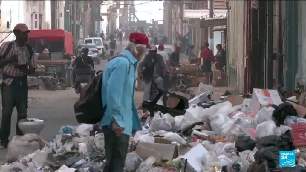 Rubbish piles up in Havana as Cuba's fuel crisis hits garbage trucks