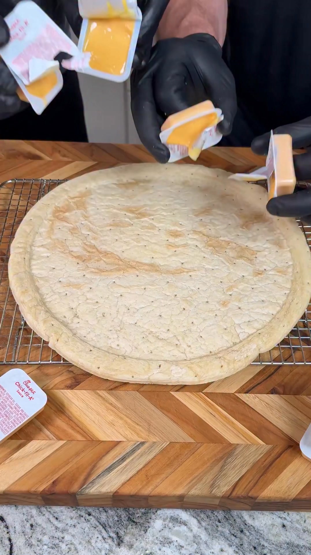 Chick-fil-A inspired pizza