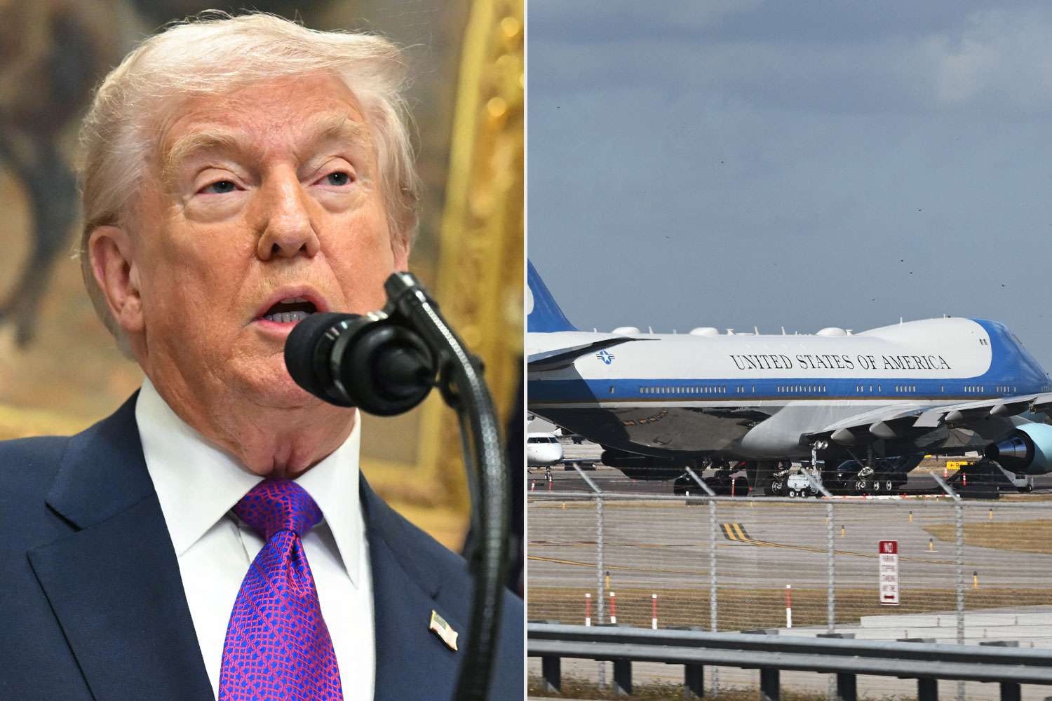 Donald Trump having Air Force One repainted to reflect his preferred ...