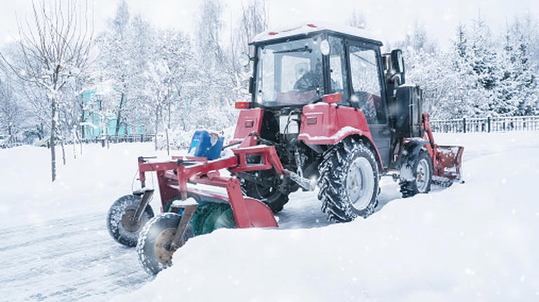How to use your lawn tractor for easier snow removal