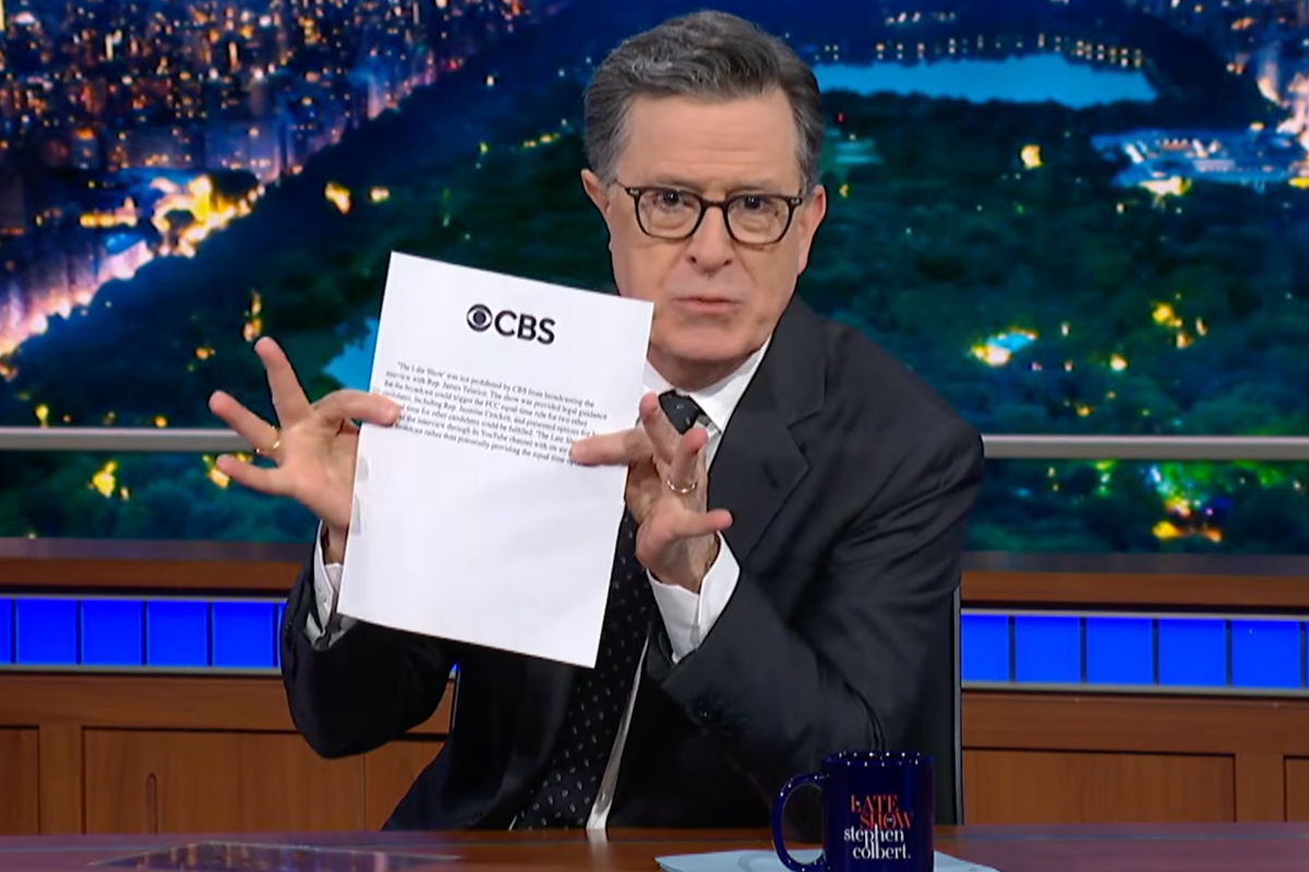 Stephen Colbert slams CBS over statement denying interview claims