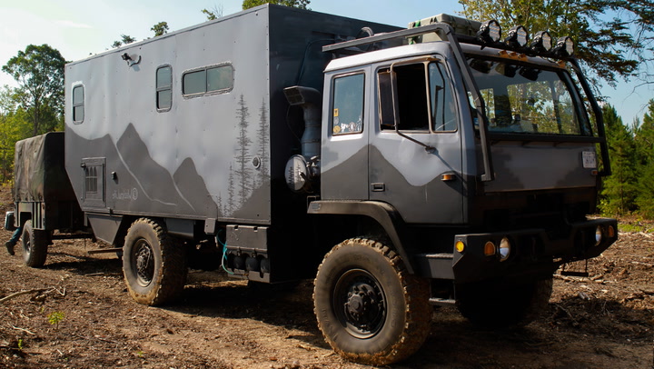 From combat to comfort: Couple transforms military truck into dream home