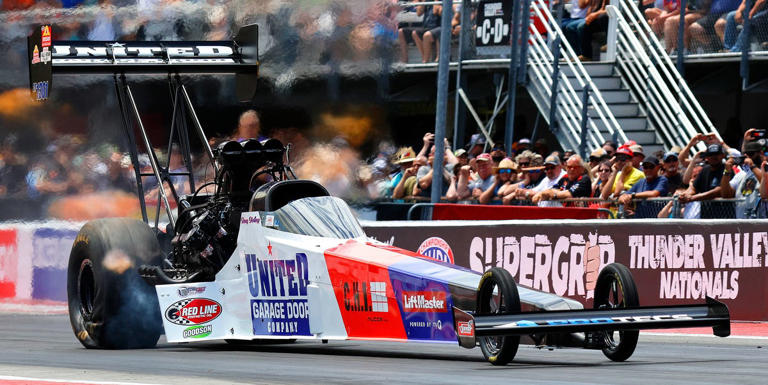 NHRA’s Doug Foley yields seat of his dragster to Gary Pritchett