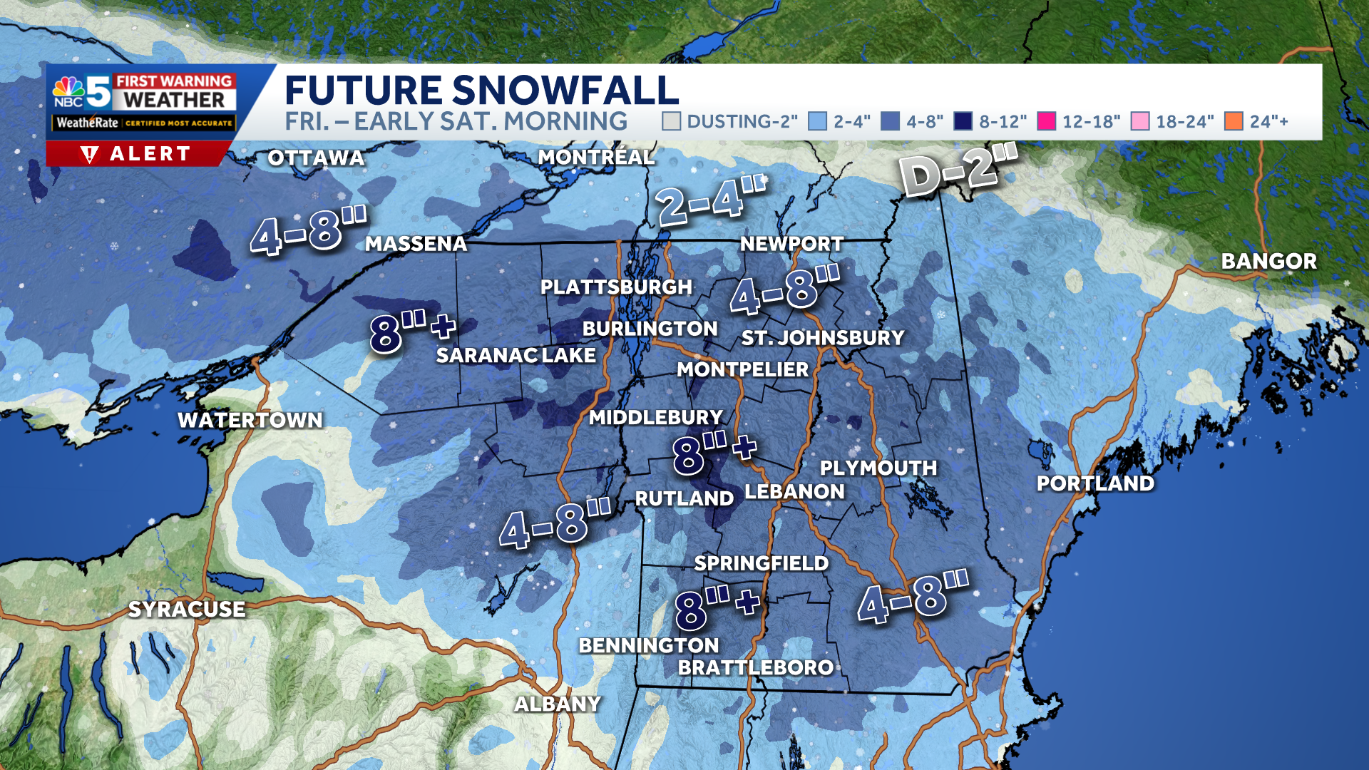 Heavy snow to bring tough travel later Friday