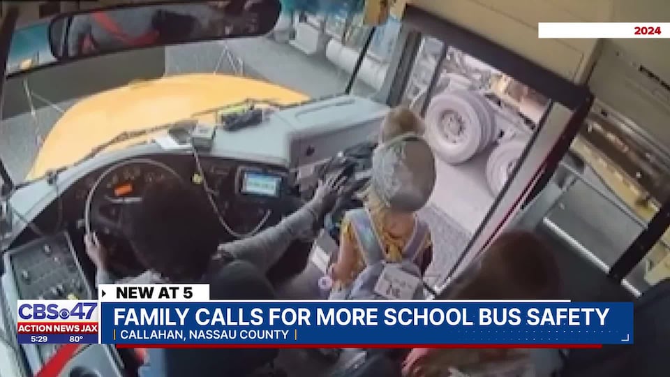Nassau mom says drivers still ignoring stopped school bus two years after terrifying close call<br><br>