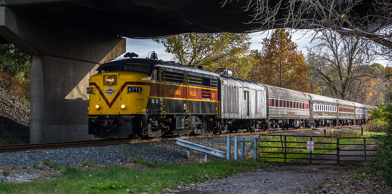 This retro train between Cleveland and Akron delivers pure national ...