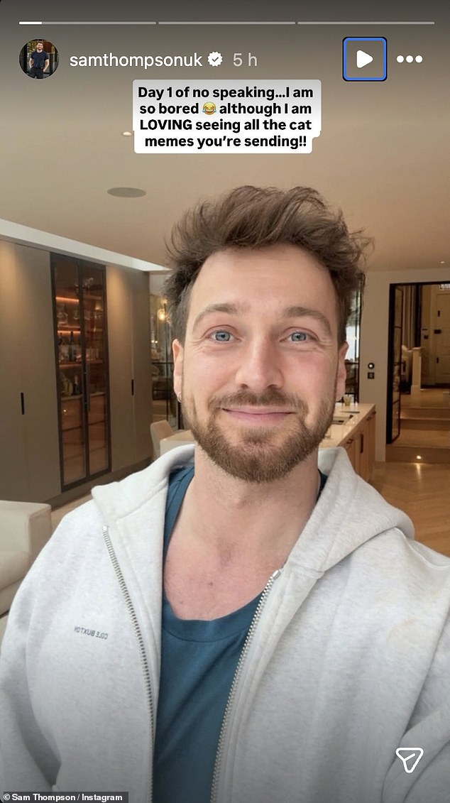 Sam Thompson shares surgery update after revealing he's having vocal ...