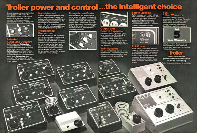 Innovative early 1980s model railroad products