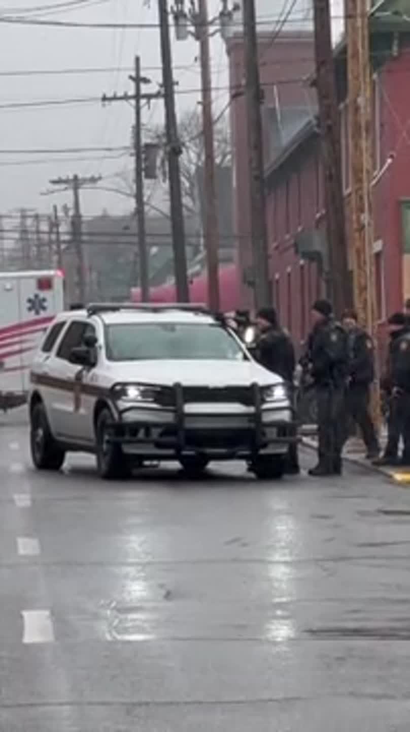 Police presence in the area of Second Street in Philipsburg