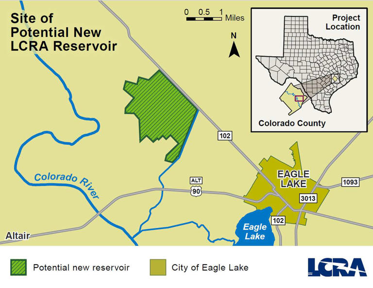 Lower Colorado River Authority could build a new lake southeast of Austin