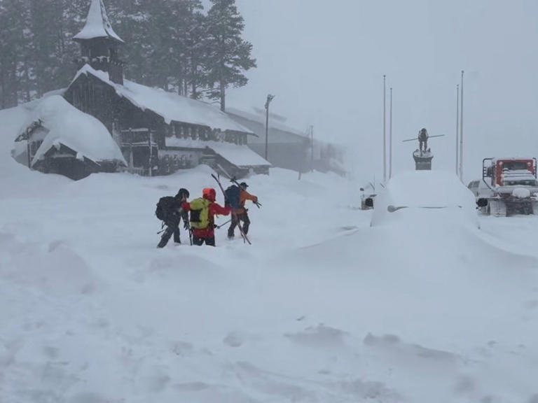 Massive Schneefälle in den letzten Tagen in Teilen Kaliforniens