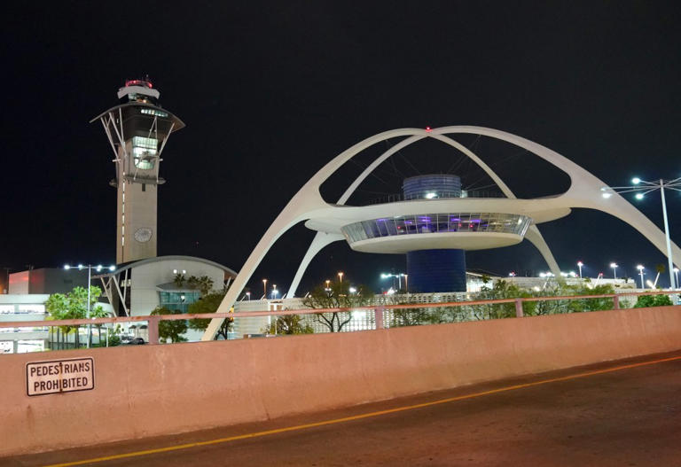Video shows plane abort LAX landing at last second as heavy winds ...