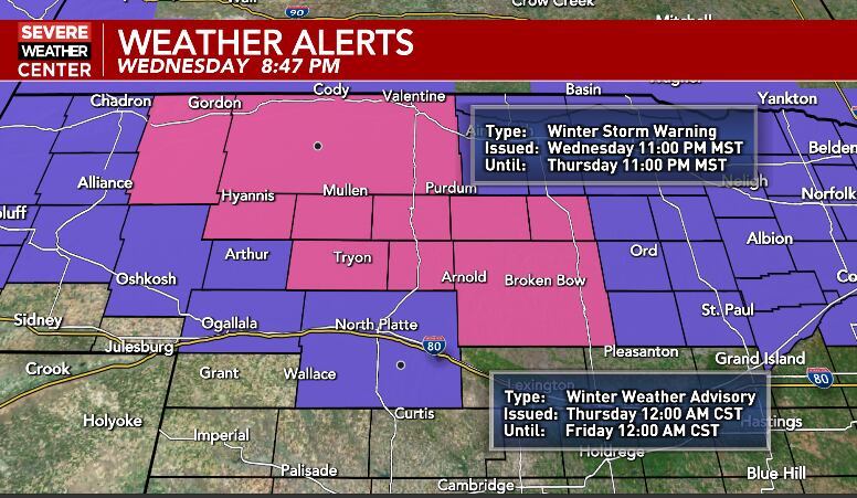 Weather alert day: Strong winds and heavy snow tonight through Thursday ...
