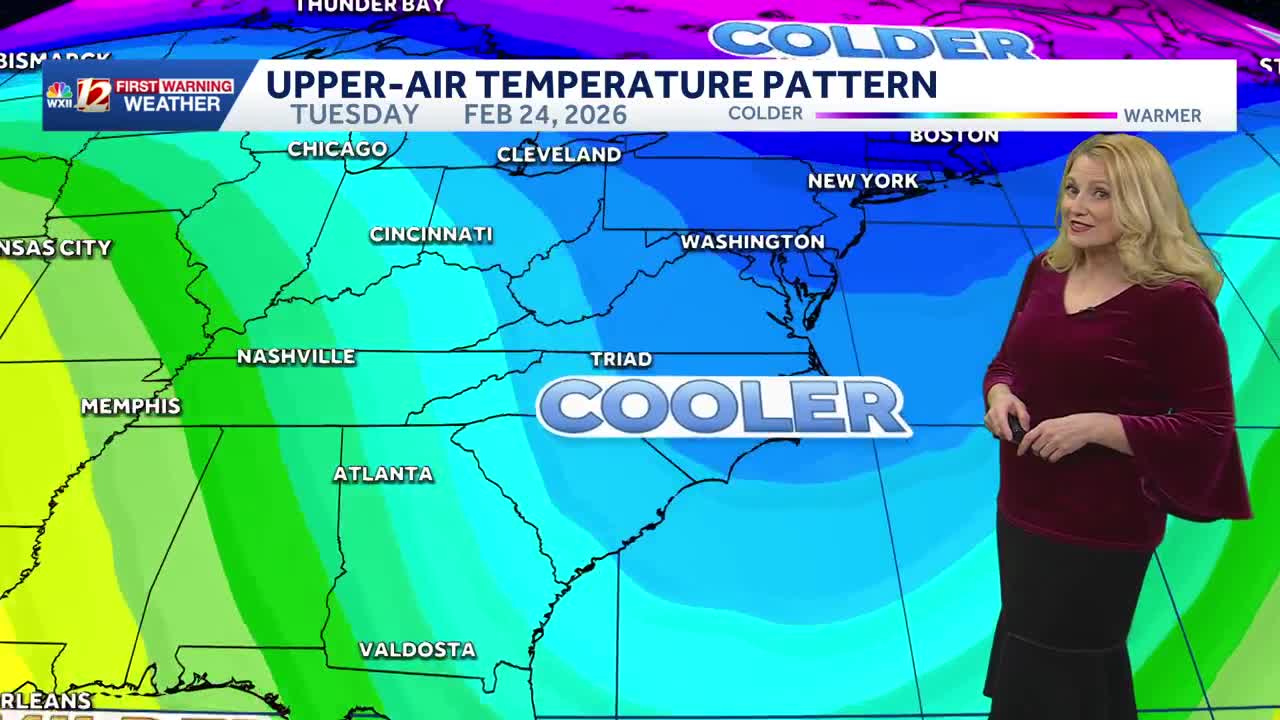 Spring-like highs for now, off and on rain chances into the weekend ...