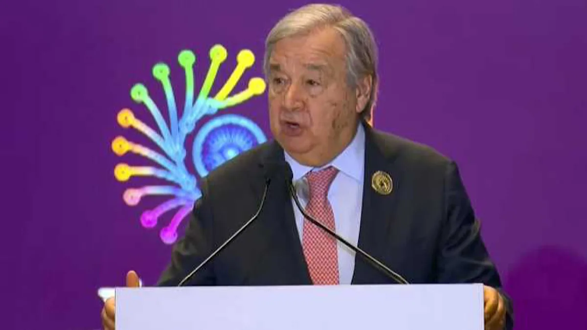 UN chief Guterres calls for science-led global AI governance at India ...