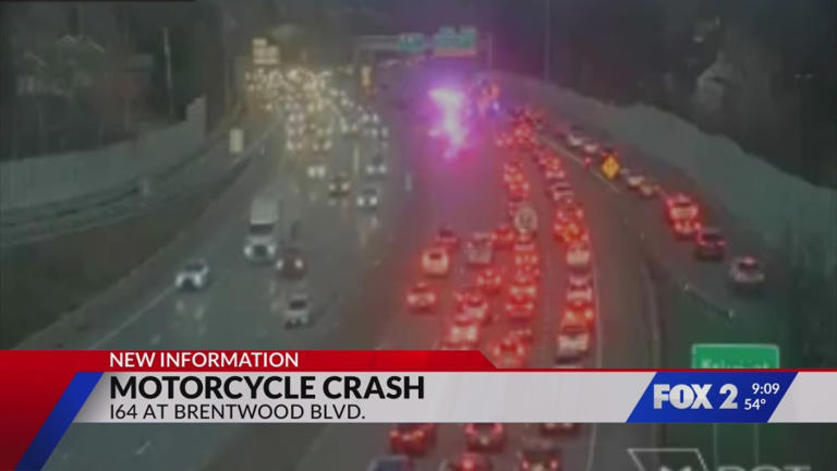 Motorcyclist critically injured in multi-vehicle crash