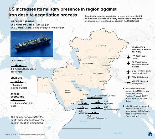 US military in position for possible strikes on Iran as early as this ...