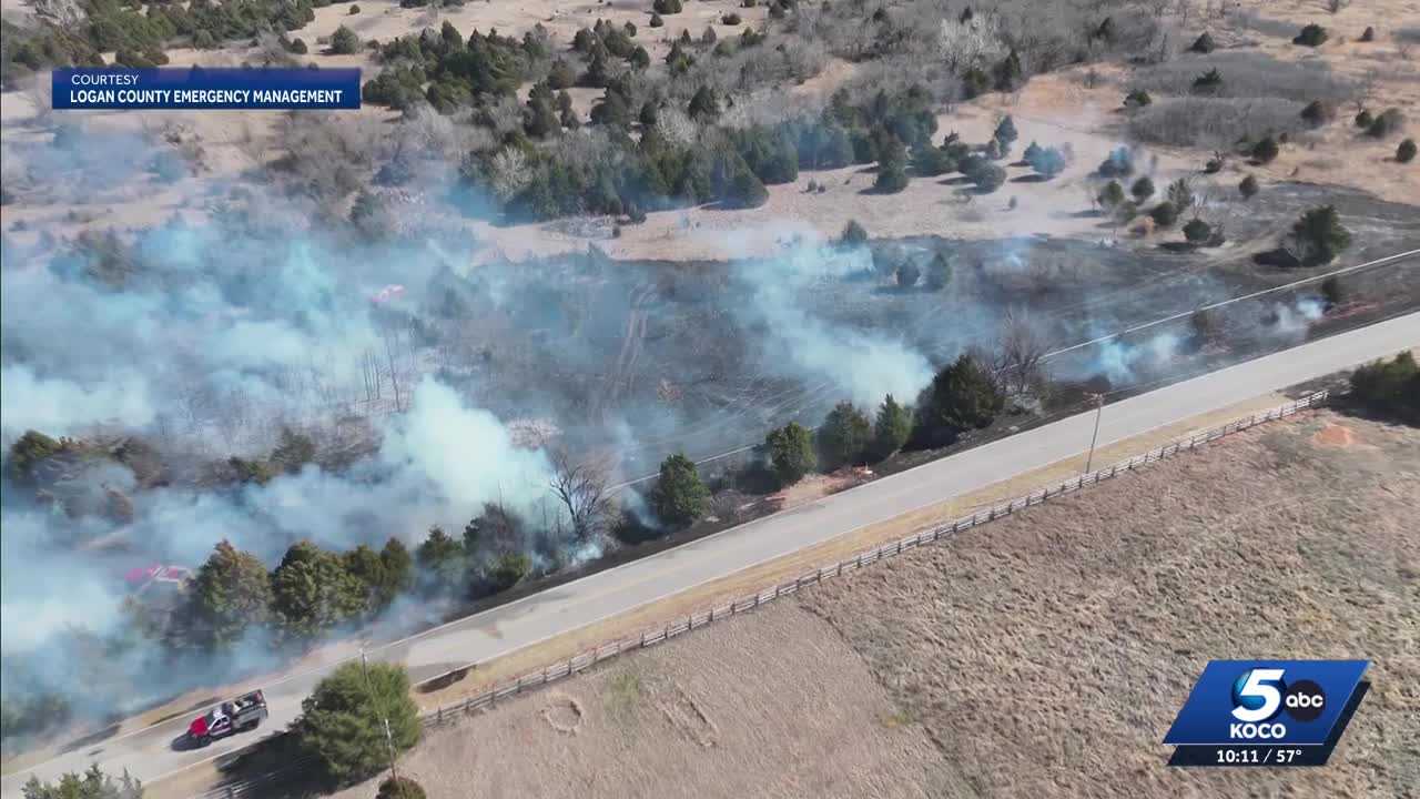 Fire crews battle flames in Edmond as critical fire weather conditions loom