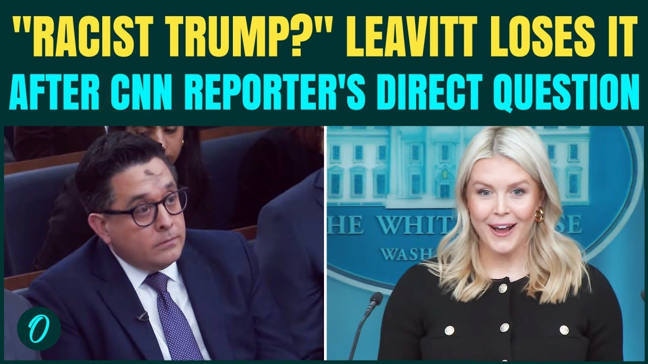 'Racist' Trump question sparks fury | CNN reporter vs Karoline Leavitt ...