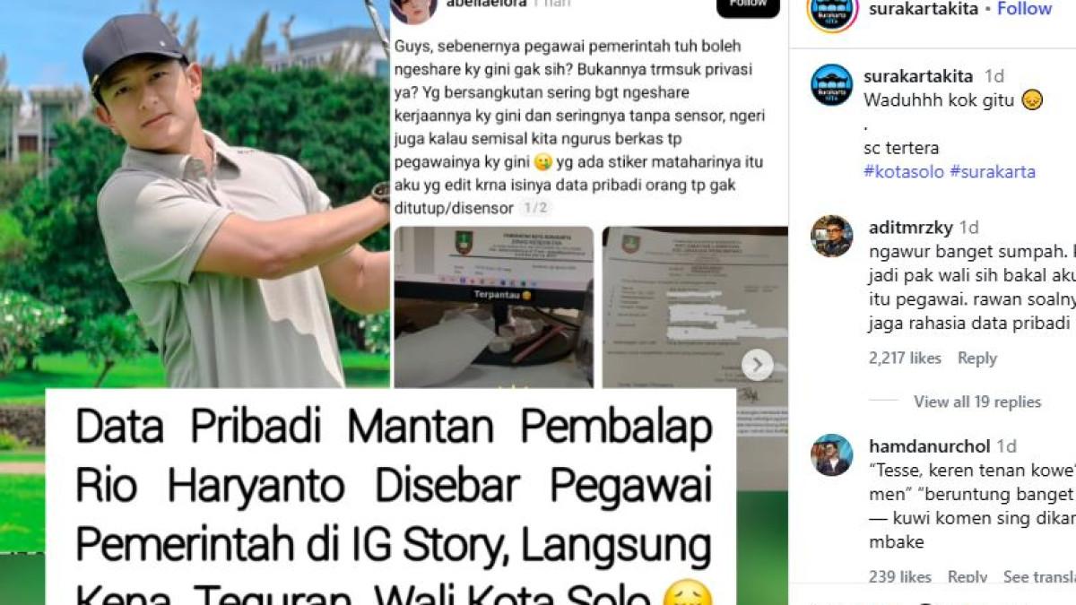 Viral pegawai kelurahan di Solo nekat sebar data Rio Haryanto ...