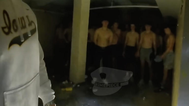 Viral bodycam footage of Iowa frat basement hazing draws 'weapons