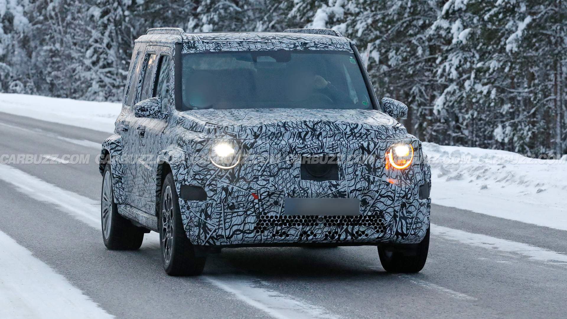 Mercedes tiny G-Class prototype spied with possible gas engine under ...