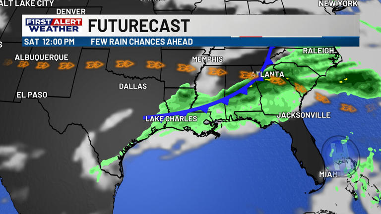 First alert forecast: Humidity continues to build, as rain chances ...