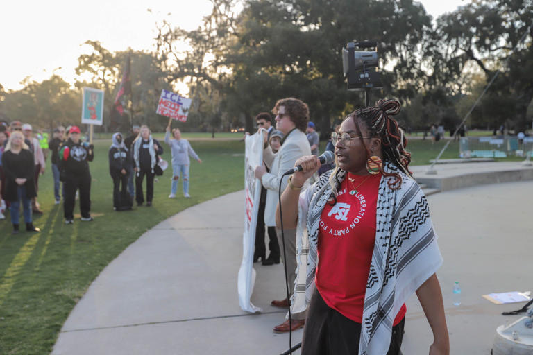 Take a look: ICE protesters gather after death of Savannah educator