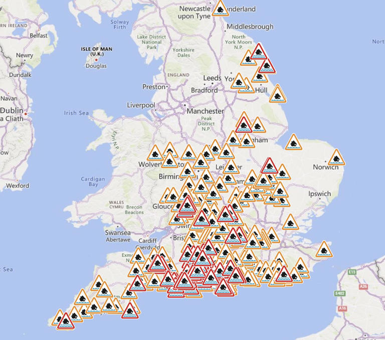 Dozens of flood warnings in place as more rain forecast for the UK