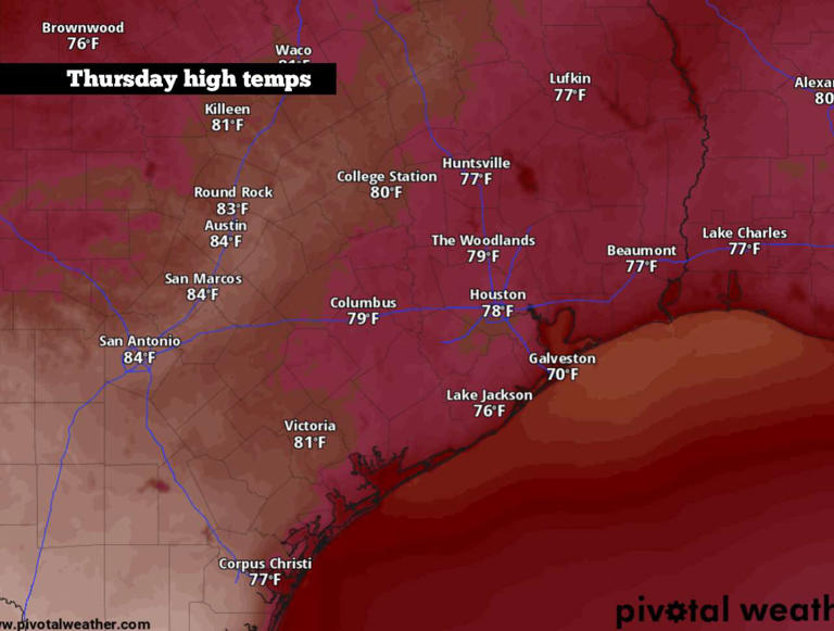 Warm temps coming Thursday, but here's when the next cold front will ...
