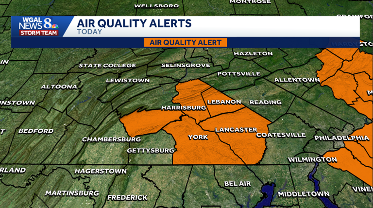 Code orange air quality alert issued for much of the Susquehanna Valley