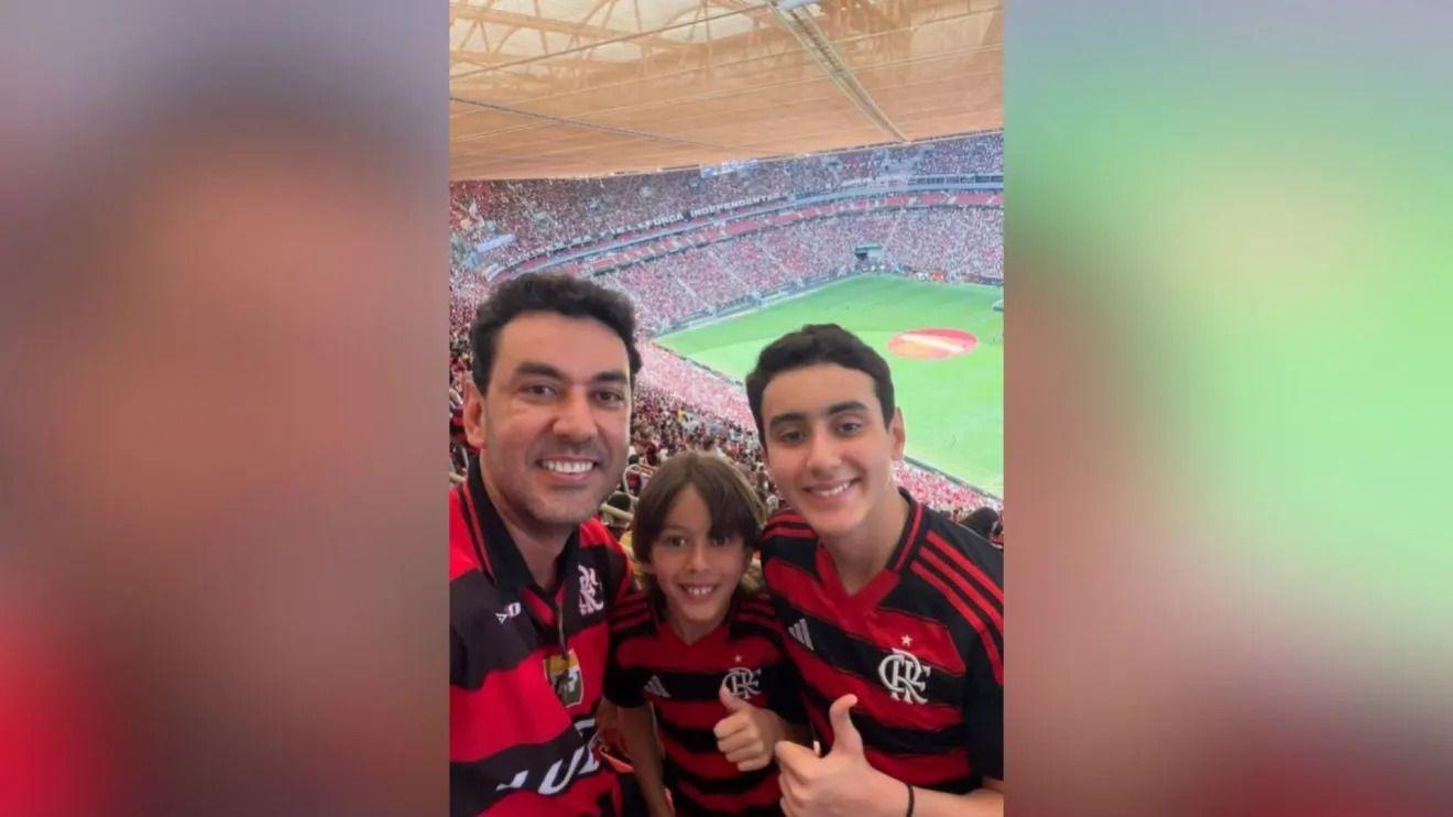 Thales Machado (esq.) atirou contra os dois filhos e depois tirou a própria vida em Itumbiara (GO)
