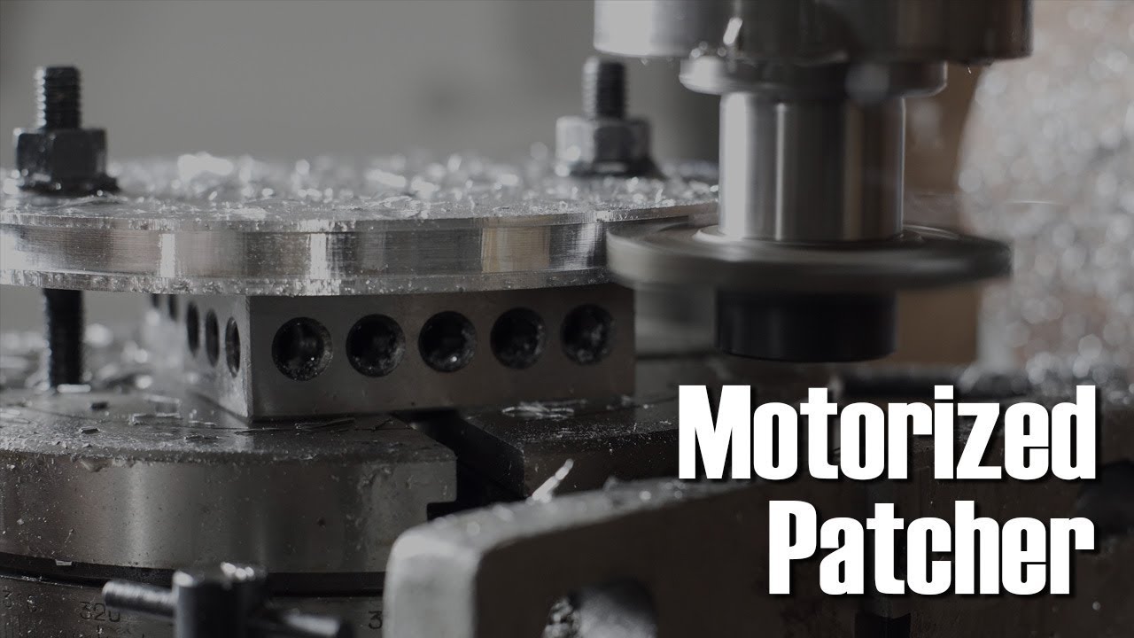 Motorizing a leather patcher - V-belt pulley fabrication