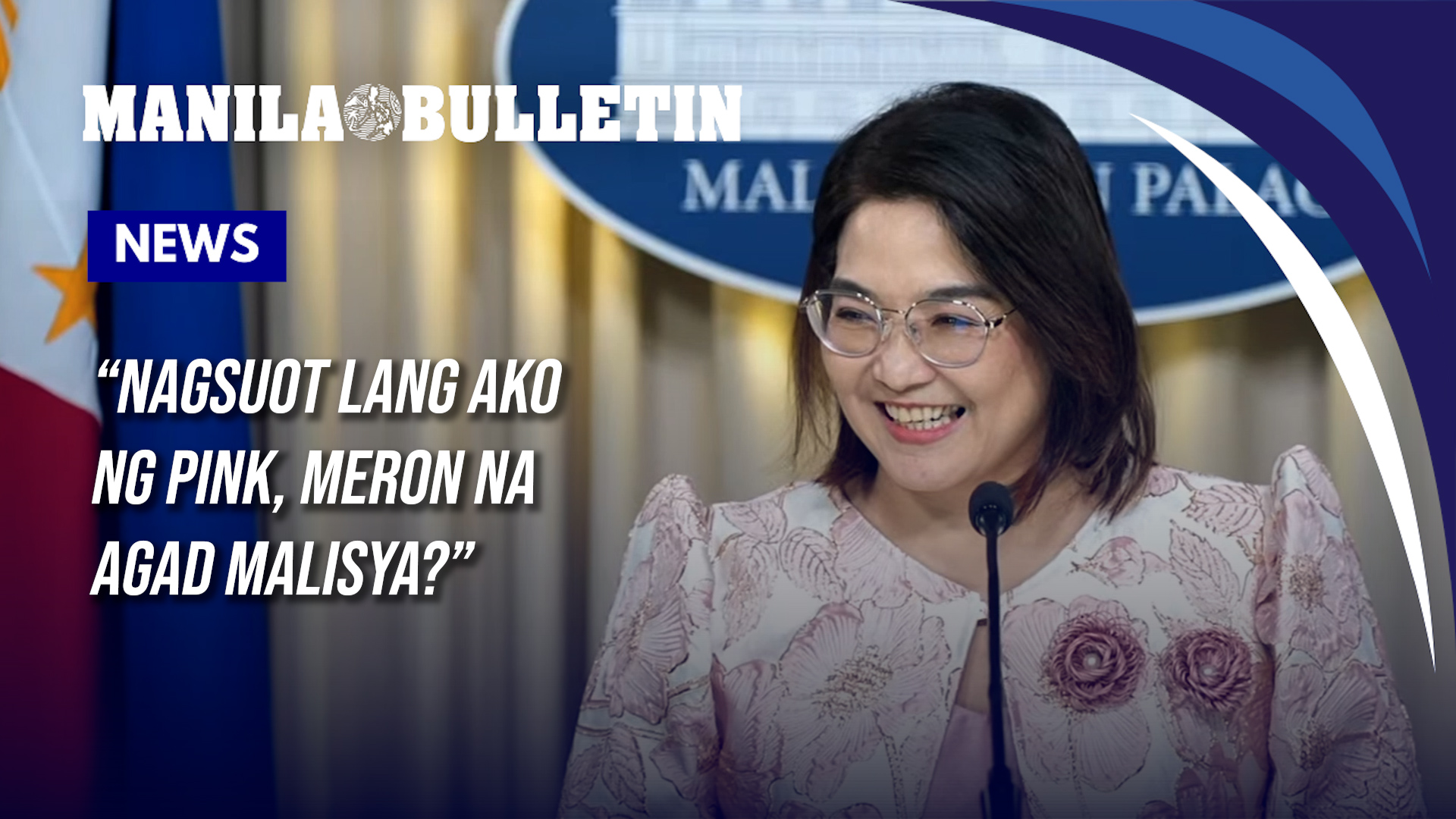 'Pink suit, no agenda?' Usec. Castro dismisses political meaning